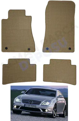Mercedes  CLS Serisi 2004-2011 W219 Lastik Paspas Bej Koku Yapmaz Orijinal Kesim Schönek