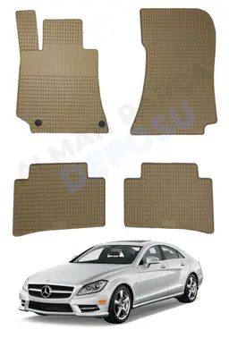 Mercedes CLS Serisi 2011-2017 W218 Lastik Paspas Bej Koku Yapmaz Orijinal Kesim Schönek