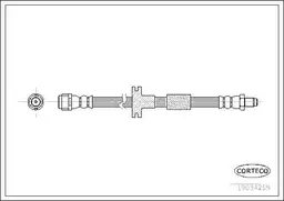 Mercedes W140 Fren Hortumu | CORTECO 19034259
