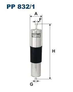 BMW 3 Serisi E36 316i M43 Yakıt Filtresi | FILTRON PP 832/1