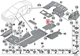 Bmw F30 Arac Altı Kaplaması Yan Sol | GKL 341902