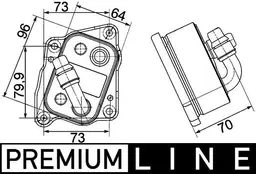 BMW 3 Serisi E46 M43 Motor Yağ Soğutucusu | MAHLE CLC 107 000P
