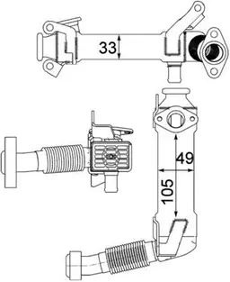 BMW 3 Serisi E46 M47 Egr Soğutucu | MAHLE CE 21 000P