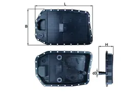 BMW 3 Serisi E90 N47 Otomatik Şanzıman Yağ Filtresi | MAHLE HX 154