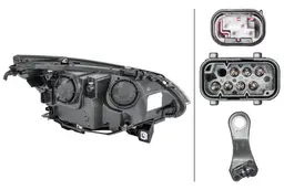 BMW 5 Serisi E60 Far Halojen Sol | HELLA 1EF 008 673-071