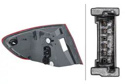 BMW 5 Serisi F10 Stop Lambası LED Sağ | HELLA 2SD 010 234-101