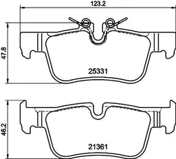 BMW 1 Serisi F40 Fren Balatası Arka | HELLA 8DB 355 021-681