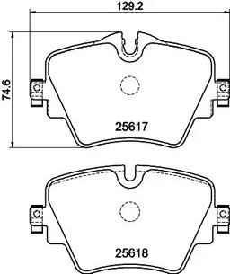 BMW Z4 Serisi G29 2019 Fren Balatası Arka | HELLA 8DB 355 023-131