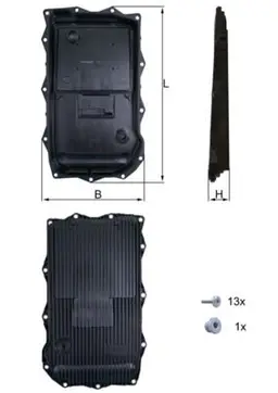 BMW X6 Serisi G06 B57 Otomatik Şanzıman Yağ Filtresi | MAHLE HX 184KIT