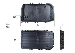 BMW X6 Serisi G06 B57 Otomatik Şanzıman Yağ Filtresi | MAHLE HX 184KIT