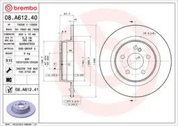 Mercedes C Serisi W204 C 280 Arka Fren Diski | BREMBO 08A61241