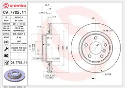 BMW 3 Serisi E46 320 Cd Arka Fren Diski Havalandırmalı | BREMBO 09770211