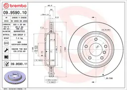 BMW 3 Serisi E46 325 i Arka Fren Diski Havalandırmalı | BREMBO 09959011