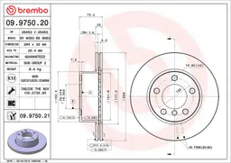 BMW 1 Serisi F20 114 d Ön Fren Diski Havalandırmalı | BREMBO 09975021
