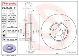 BMW X5 Serisi E70 xDrive 30 i Ön Fren Diski Havalandırmalı | BREMBO 09992311