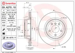 BMW 3 Serisi E90 320 d Arka Fren Diski Havalandırmalı | BREMBO 09A27011