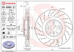 Mercedes GL Serisi X166 500 4-matic Ön Fren Diski Havalandırmalı | BREMBO 09A96021