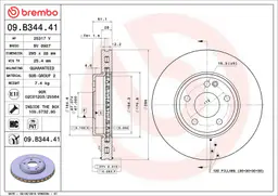 Mercedes A Serisi W176 A 160 Ön Fren Diski Havalandırmalı | BREMBO 09B34441