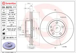 BMW X3 Serisi F25 sDrive 18 d Ön Fren Diski Havalandırmalı | BREMBO 09B57011