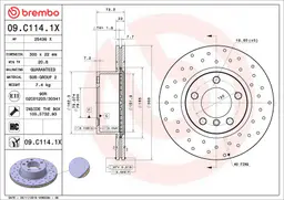 BMW 1 Serisi F20 118 d xDrive Ön Fren Diski Havalandırmalı | BREMBO 09C1141X