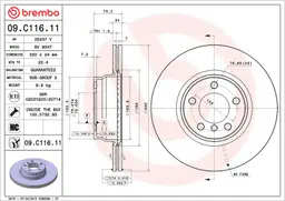 BMW 2 Serisi F22 228 i Ön Fren Diski Havalandırmalı | BREMBO 09C11611