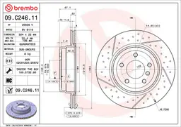BMW 3 Serisi E90 320 d Arka Fren Diski Havalandırmalı | BREMBO 09C24611