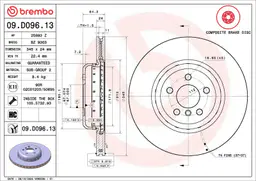 BMW 3 Serisi G20 320 d xDrive Arka Fren Diski Havalandırmalı | BREMBO 09D09613