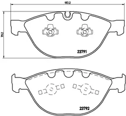 BMW 5 Serisi E60 535 d Ön Fren Balatası | BREMBO P06047