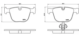 BMW 7 Serisi F01 730 d Arka Fren Balatası | BREMBO P06053