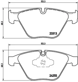 BMW 3 Serisi E90 323 i Ön Fren Balatası | BREMBO P06055