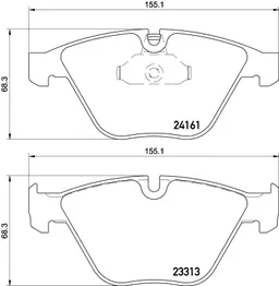BMW 3 Serisi E90 330 d Ön Fren Balatası | BREMBO P06081