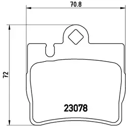 Mercedes S Serisi W220 S 320 Arka Fren Balatası | BREMBO P50042
