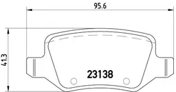 Mercedes B Serisi W245 B 160 Arka Fren Balatası | BREMBO P50058