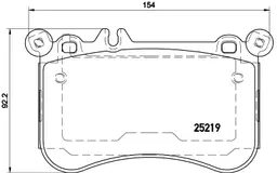 Mercedes CLS Serisi W218 CLS 500 Ön Fren Balatası | BREMBO P50098