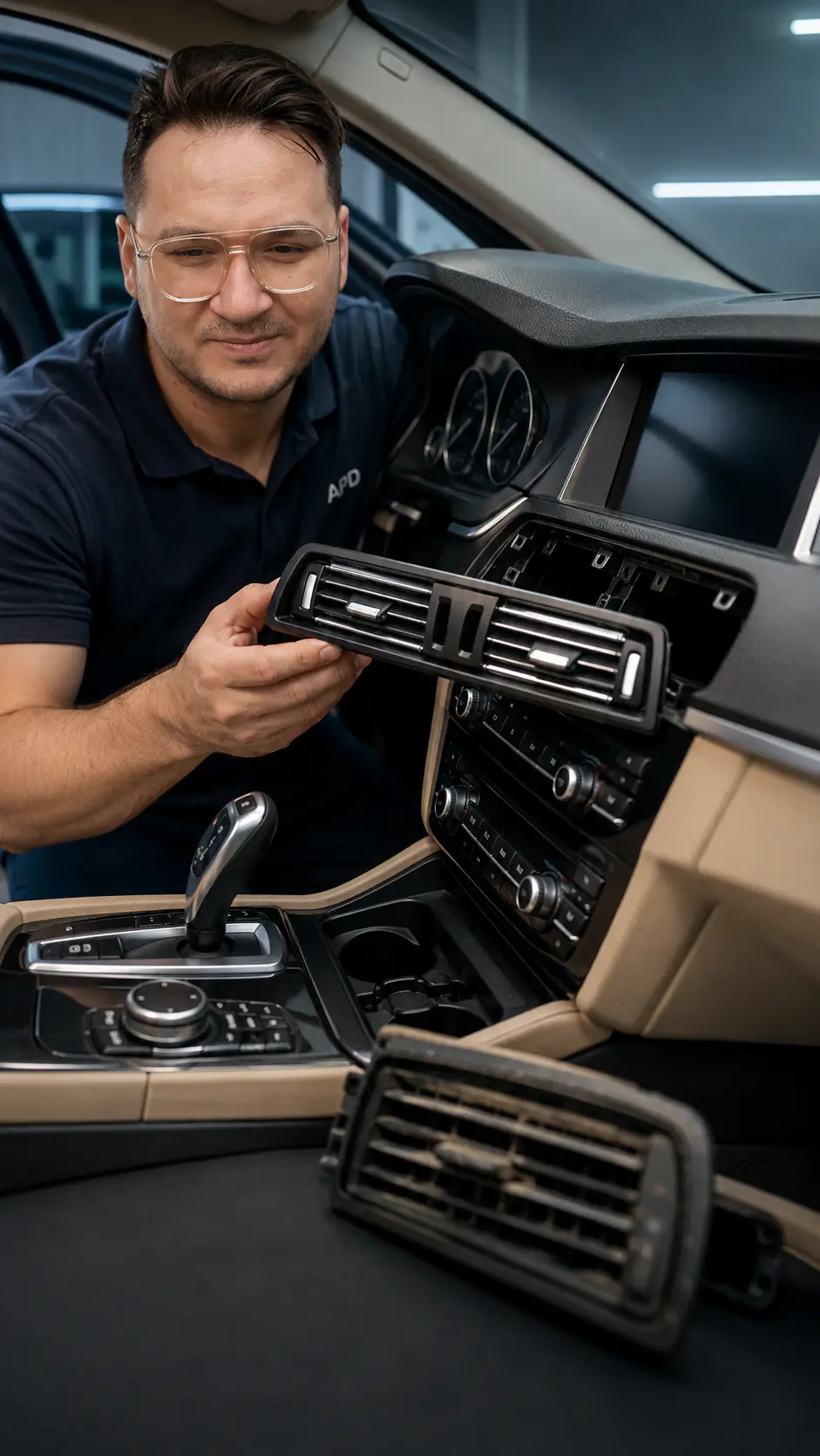 BMW F10 kasanın iç mekanında en çok yıpranan, tırnakları kırılan veya rengi solan parçaların başında kalorifer ızgaraları geliyor.