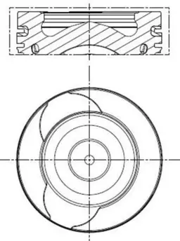 Mercedes A Serisi W176 OM607 Piston 76.50mm 050 | MAHLE 021 PI 00128 002