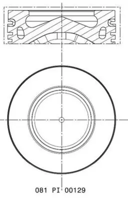 BMW 1 Serisi F20 N47 Piston 78.50mm 050 | MAHLE 081 PI 00129 002