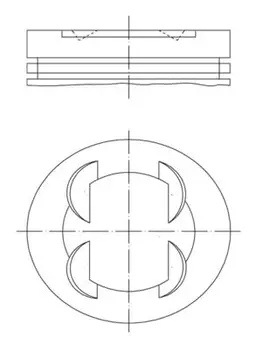 BMW 3 Serisi E36 S50 Piston 86.80mm 050 | MAHLE 083 01 02