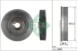 Mercedes A-SERISI W176 A 180 CDI / d Krank Kasnağı | INA 544 0090 10_1