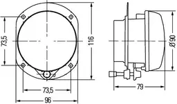 Mercedes R Serisi W251 Sis Farı Sağ | HELLA 1N0 009 295-041