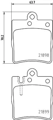 Mercedes E Serisi W210 Fren Balatası Ön | HELLA 8DB 355 008-451
