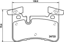 Mercedes C Serisi W204 Fren Balatası Arka | HELLA 8DB 355 015-721
