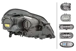 Mercedes GL Serisi X164 Far Bi-Xenon Sol | HELLA 1ZS 263 400-411