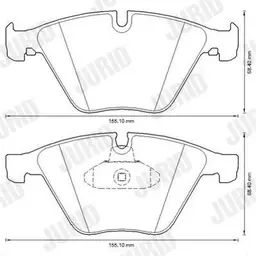 BMW 5 Serisi F10 2009-2016 Fren Balatası Ön | JURID 573305JC