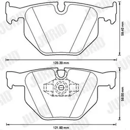 BMW X6 Serisi E71 2007-2014 Fren Balatası Arka | JURID 573228JC
