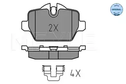 BMW 1 Serisi E87 2004-2011 Fren Balatası Arka | MEYLE 025 236 2316