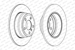 BMW X5 Serisi E53 2000-2006 Fren Diski Arka | FERODO DDF1255C-1