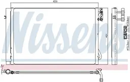 BMW 1 Serisi E81 2007-2011 Klima Radyatörü | NISSENS 94872