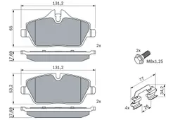 BMW 3 Serisi E90 2004-2012 Fren Balatası Ön | BOSCH 0986494588