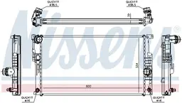 BMW 4 Serisi F32 2013-2018 N20 Su Radyatörü | NISSENS 60817